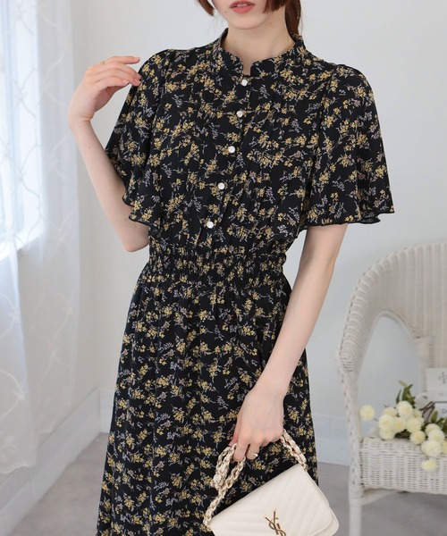 ★ChicLine★ ジュエリーボタン ピンタック フレアワンピース 8_000000011066.jpg?1748322984