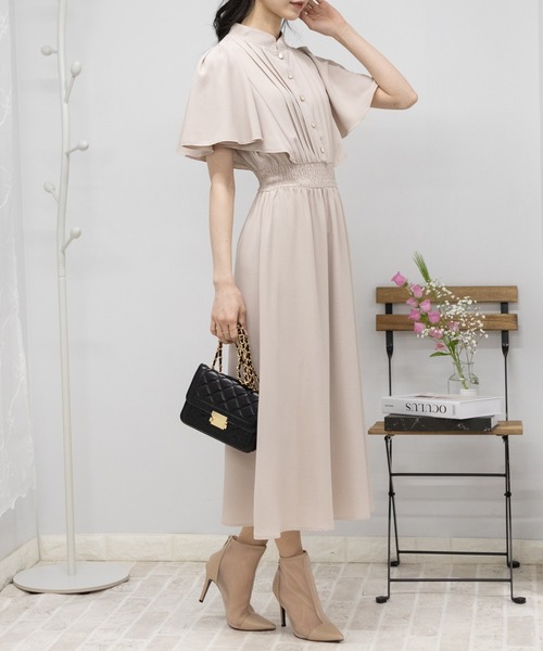 ★ChicLine★ ジュエリーボタン ピンタック フレアワンピース 8_000000011066.jpg?1748322984