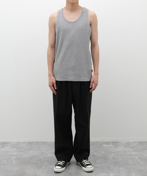 Healthknit（ヘルスニット）の「HEALTHKNIT (ヘルスニット) タンクトップ（タンクトップ・メンズ・グレー/ブラック/ホワイト・LARGE/MEDIUM）」の4枚目の写真