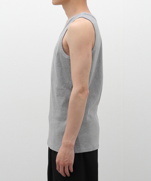 Healthknit（ヘルスニット）の「HEALTHKNIT (ヘルスニット) タンクトップ（タンクトップ・メンズ・グレー/ブラック/ホワイト・LARGE/MEDIUM）」の6枚目の写真