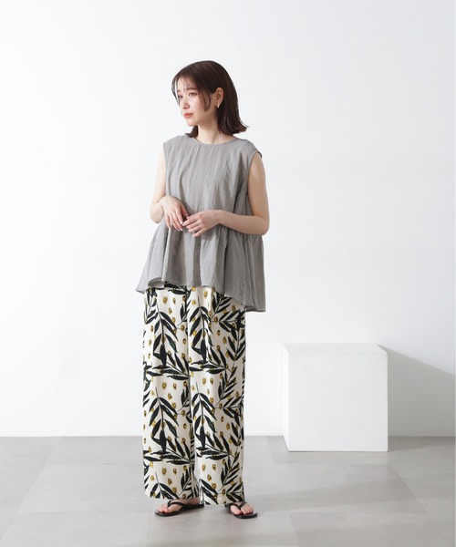 N.（N. Natural Beauty Basic）（エヌエヌナチュラルビューティーベーシック）の「◆ペプラムボリュームブラウス（シャツ/ブラウス・レディース・グレー/ブルー/クリーム・MEDIUM）」の8枚目の写真