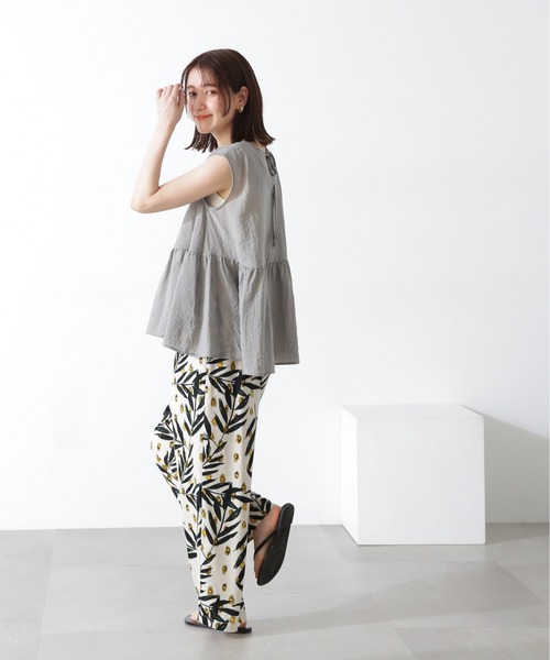 N.（N. Natural Beauty Basic）（エヌエヌナチュラルビューティーベーシック）の「◆ペプラムボリュームブラウス（シャツ/ブラウス・レディース・グレー/ブルー/クリーム・MEDIUM）」の10枚目の写真