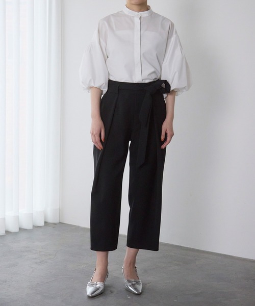 Sirin(シリン)の「洗える・シワになりにくい ベルトクロップドパンツ【2サイズ展開】(その他パンツ・レディース・グレー/ブラック・X-SMALL/SMALL)」の20枚目の写真