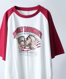リンガーTシャツ/ラグランTシャツ【IR】 オーバーサイズ メンズ レディース