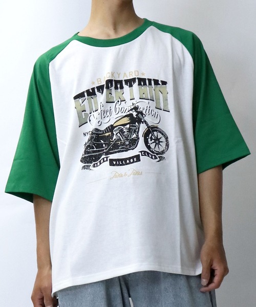おしゃれスタ(オシャレスタ)の「リンガーTシャツ/ラグランTシャツ【IR】 オーバーサイズ メンズ レディース(Tシャツ/カットソー・メンズ・ホワイト系1/ホワイト系2/ホワイト系その他2/ホワイト系3/ブラック系4/ホワイト系その他/ホワイト系その他3/ブラック系その他4・M/L/XL/S)」の19枚目の写真