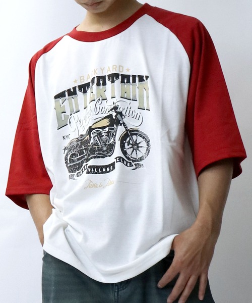 おしゃれスタ(オシャレスタ)の「リンガーTシャツ/ラグランTシャツ【IR】 オーバーサイズ メンズ レディース(Tシャツ/カットソー・メンズ・ホワイト系1/ホワイト系2/ホワイト系その他2/ホワイト系3/ブラック系4/ホワイト系その他/ホワイト系その他3/ブラック系その他4・M/L/XL/S)」の14枚目の写真