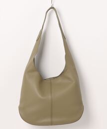 【NiiNa】【高品質牛革】ソフトレザーショルダートートバケットバッグ
