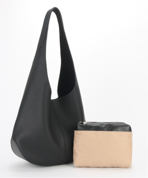 NiiNa（ニーナ）の「【NiiNa】【高品質牛革】ソフトレザーショルダートートバケットバッグ（ハンドバッグ・レディース・ブラウン/ホワイト/オレンジ/グレー/ブルー/ブラック/ベージュ/グリーン・FREE）」の3枚目の写真