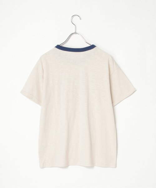 VENCEEXCHANGE(ヴァンスエクスチェンジ)の「MADISONリンガーT(Tシャツ/カットソー・レディース・オフホワイト/チャコールグレー/ライトベージュ・FREE)」の21枚目の写真