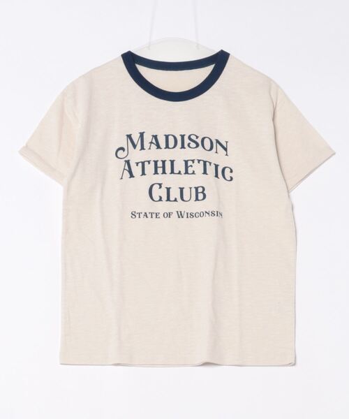 VENCEEXCHANGE(ヴァンスエクスチェンジ)の「MADISONリンガーT(Tシャツ/カットソー・レディース・オフホワイト/チャコールグレー/ライトベージュ・FREE)」の16枚目の写真