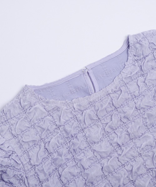 AMELY（エミリー）の「ワッフルジャカードセットアップ（セットアップ・レディース・ブラック/ホワイト/ラベンダー・フリー）」の17枚目の写真