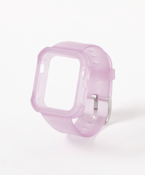 GLOBAL WORK(グローバルワーク)の「Apple Watch半透明バンド/118495(デジタル腕時計・レディース・ホワイト/パープル/ブラック・ONE SIZE)」の3枚目の写真