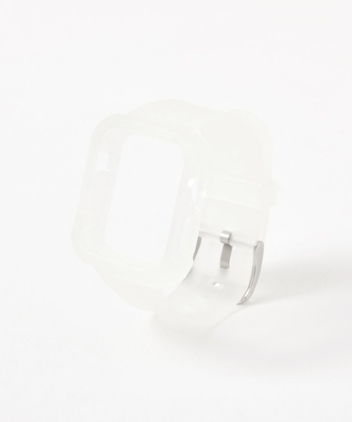 GLOBAL WORK(グローバルワーク)の「Apple Watch半透明バンド/118495(デジタル腕時計・レディース・ホワイト/パープル/ブラック・ONE SIZE)」の1枚目の写真