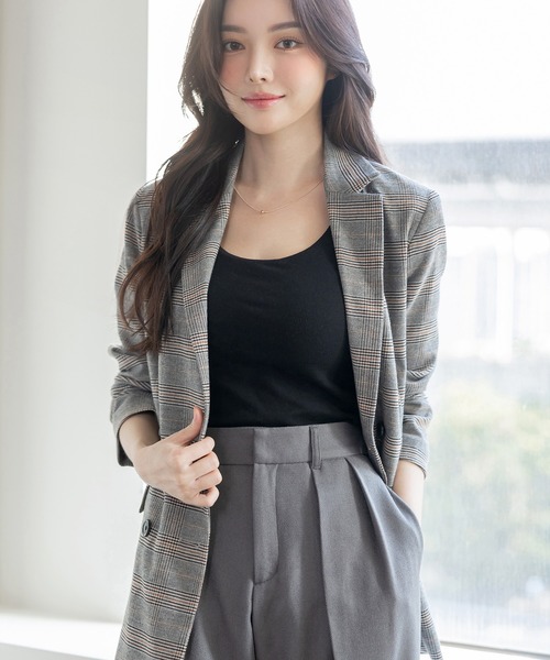 tu-hacci(ツーハッチ)の「【170万枚突破!】おしゃれもブラもね。BRAmoneなら一枚でナチュ盛りが叶う!リブタンクトップ(ノンワイヤーtype)(タンクトップ・レディース・ブラック/グレイッシュベージュ/チャコールグレー/アッシュブラウン・S/SG/M/MG/L/LG/XL)」の14枚目の写真