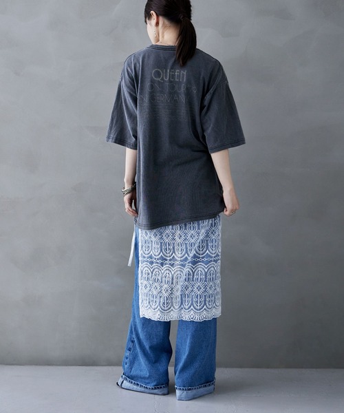 etoll.(エトル)の「刺繍オーガンジーラップSK(スカート・レディース・ホワイト/アイボリー/ブラック・M)」の9枚目の写真