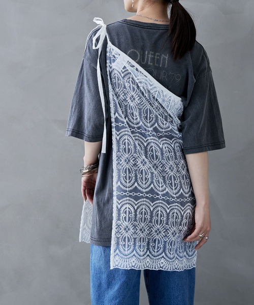 etoll.(エトル)の「刺繍オーガンジーラップSK(スカート・レディース・ホワイト/アイボリー/ブラック・M)」の12枚目の写真