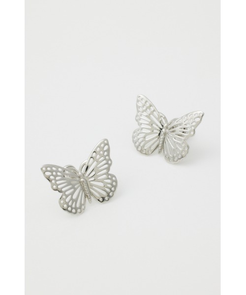 SLY（スライ）の「BUTTERFLY P/EARRING バタフライ ピアス（ピアス（両耳用）・レディース・ゴールド/シルバー・FREE）」の3枚目の写真