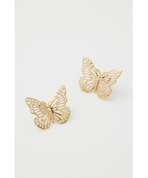 SLY（スライ）の「BUTTERFLY P/EARRING バタフライ ピアス（ピアス（両耳用）・レディース・ゴールド/シルバー・FREE）」の8枚目の写真