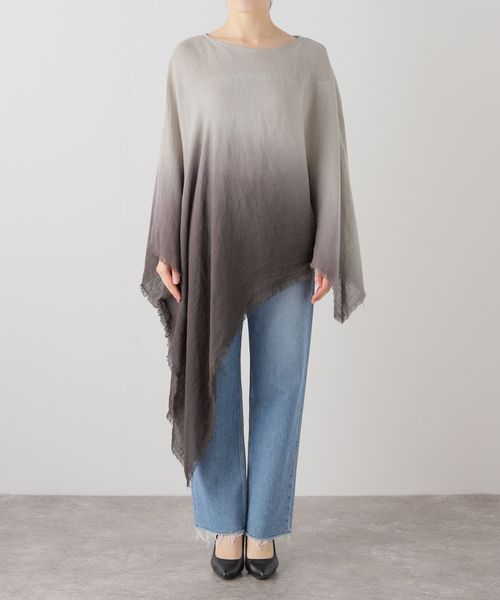 IENA（イエナ）の「PROTAGONISTA/プロタゴニスタ poncho ポンチョ（その他トップス・レディース・チャコールグレー・FREE）」の9枚目の写真