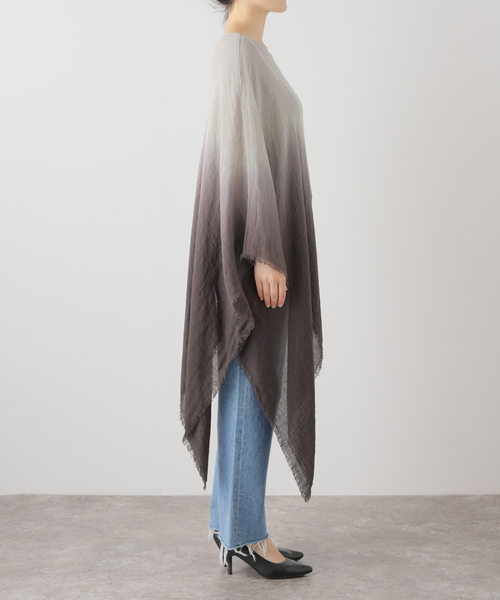 IENA（イエナ）の「PROTAGONISTA/プロタゴニスタ poncho ポンチョ（その他トップス・レディース・チャコールグレー・FREE）」の12枚目の写真
