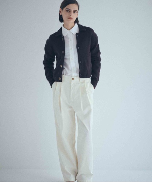 SEA（シー）の「チノ ワイド トラウザーズ（チノパンツ・レディース・アイボリー/ブラック・0/1）」の16枚目の写真