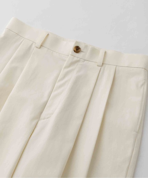 SEA（シー）の「チノ ワイド トラウザーズ（チノパンツ・レディース・アイボリー/ブラック・0/1）」の12枚目の写真