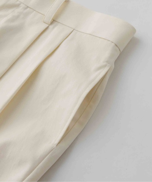 SEA（シー）の「チノ ワイド トラウザーズ（チノパンツ・レディース・アイボリー/ブラック・0/1）」の10枚目の写真