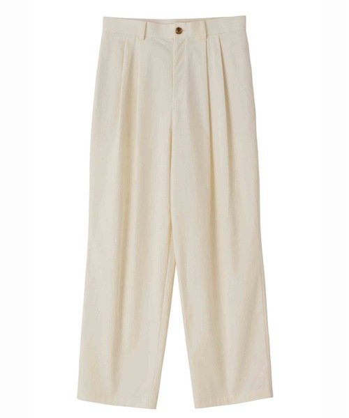 SEA（シー）の「チノ ワイド トラウザーズ（チノパンツ・レディース・アイボリー/ブラック・0/1）」の5枚目の写真