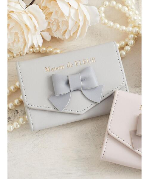Maison de FLEUR（メゾンドフルール）の「リボンスマホスタンドカードケース（スマホグッズ・レディース・ブラック/ピンクベージュ/ブルー系その他7・FREE）」の21枚目の写真