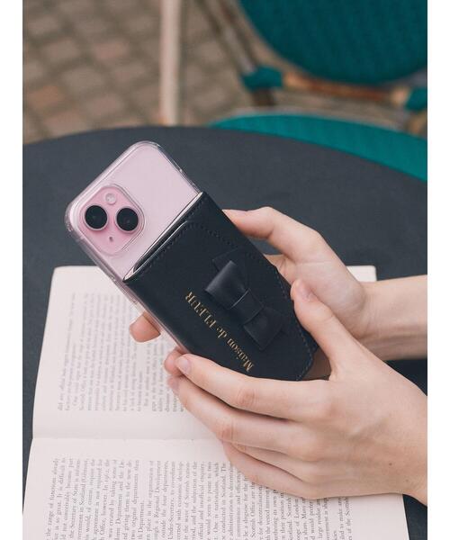 Maison de FLEUR（メゾンドフルール）の「リボンスマホスタンドカードケース（スマホグッズ・レディース・ブラック/ピンクベージュ/ブルー系その他7・FREE）」の8枚目の写真
