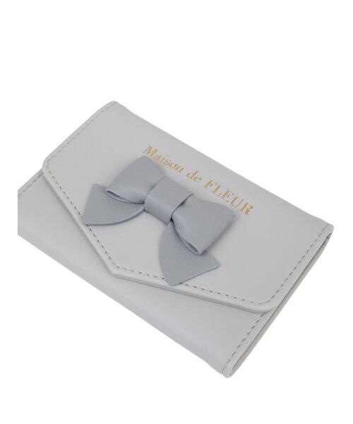 Maison de FLEUR（メゾンドフルール）の「リボンスマホスタンドカードケース（スマホグッズ・レディース・ブラック/ピンクベージュ/ブルー系その他7・FREE）」の16枚目の写真