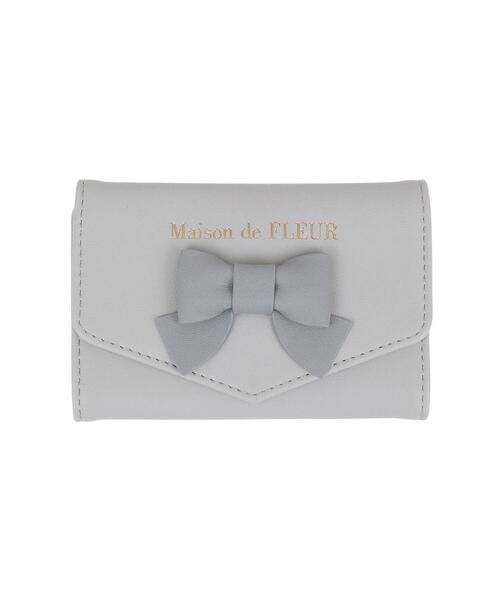 Maison de FLEUR（メゾンドフルール）の「リボンスマホスタンドカードケース（スマホグッズ・レディース・ブラック/ピンクベージュ/ブルー系その他7・FREE）」の20枚目の写真