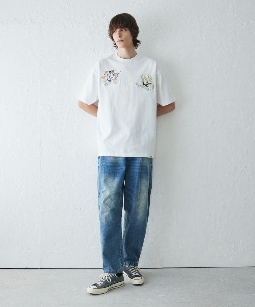 rehacer(レアセル)の「rehacer : Cat Screens Wide HW CS / キャットスクリーンズ ワイドへヴィーウエイト カットソー(Tシャツ/カットソー・メンズ・ホワイト/スミクロ・MEDIUM/LARGE/X-LARGE)」の8枚目の写真