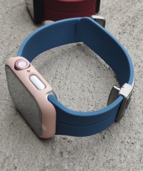 zandy(ズィーアンドワイ)の「zandy ズィーアンドワイ / Apple Watch ケース&ベルトセット【マットハードケース】 ハードマットタイプ フル全面保護 アップルウォッチカバー& シリコンループバンド //// set13(デジタル腕時計・レディース・オレンジ系その他/クリア/ホワイト×ブルー/ブラック×レッド/ブルーグリーン/シルバー系その他/シルバーグレー/グリーン/ピンク/ブルー系その他/ダークブラック・S/M/42/46)」の7枚目の写真