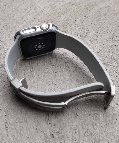 zandy(ズィーアンドワイ)の「zandy ズィーアンドワイ / Apple Watch ケース&ベルトセット【マットハードケース】 ハードマットタイプ フル全面保護 アップルウォッチカバー& シリコンループバンド //// set13(デジタル腕時計・レディース・オレンジ系その他/クリア/ホワイト×ブルー/ブラック×レッド/ブルーグリーン/シルバー系その他/シルバーグレー/グリーン/ピンク/ブルー系その他/ダークブラック・S/M/42/46)」の5枚目の写真