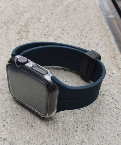 zandy(ズィーアンドワイ)の「zandy ズィーアンドワイ / Apple Watch ケース&ベルトセット【マットハードケース】 ハードマットタイプ フル全面保護 アップルウォッチカバー& シリコンループバンド //// set13(デジタル腕時計・レディース・オレンジ系その他/クリア/ホワイト×ブルー/ブラック×レッド/ブルーグリーン/シルバー系その他/シルバーグレー/グリーン/ピンク/ブルー系その他/ダークブラック・S/M/42/46)」の11枚目の写真