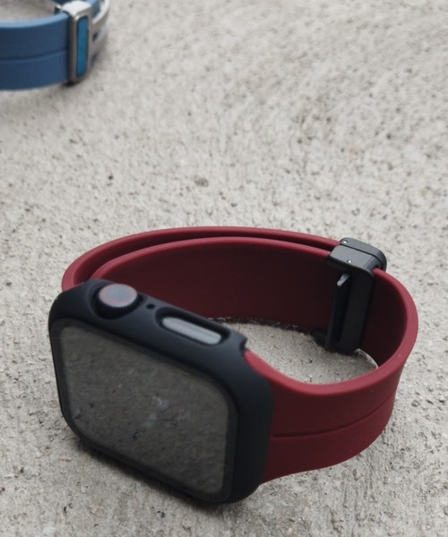 zandy(ズィーアンドワイ)の「zandy ズィーアンドワイ / Apple Watch ケース&ベルトセット【マットハードケース】 ハードマットタイプ フル全面保護 アップルウォッチカバー& シリコンループバンド //// set13(デジタル腕時計・レディース・オレンジ系その他/クリア/ホワイト×ブルー/ブラック×レッド/ブルーグリーン/シルバー系その他/シルバーグレー/グリーン/ピンク/ブルー系その他/ダークブラック・S/M/42/46)」の17枚目の写真