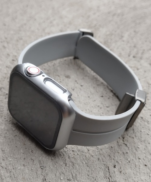 zandy(ズィーアンドワイ)の「zandy ズィーアンドワイ / Apple Watch ケース&ベルトセット【マットハードケース】 ハードマットタイプ フル全面保護 アップルウォッチカバー& シリコンループバンド //// set13(デジタル腕時計・レディース・オレンジ系その他/クリア/ホワイト×ブルー/ブラック×レッド/ブルーグリーン/シルバー系その他/シルバーグレー/グリーン/ピンク/ブルー系その他/ダークブラック・S/M/42/46)」の18枚目の写真