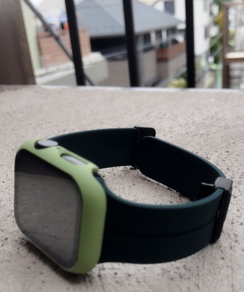 zandy(ズィーアンドワイ)の「zandy ズィーアンドワイ / Apple Watch ケース&ベルトセット【マットハードケース】 ハードマットタイプ フル全面保護 アップルウォッチカバー& シリコンループバンド //// set13(デジタル腕時計・レディース・オレンジ系その他/クリア/ホワイト×ブルー/ブラック×レッド/ブルーグリーン/シルバー系その他/シルバーグレー/グリーン/ピンク/ブルー系その他/ダークブラック・S/M/42/46)」の14枚目の写真