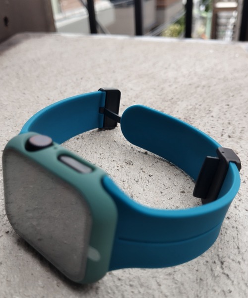 zandy(ズィーアンドワイ)の「zandy ズィーアンドワイ / Apple Watch ケース&ベルトセット【マットハードケース】 ハードマットタイプ フル全面保護 アップルウォッチカバー& シリコンループバンド //// set13(デジタル腕時計・レディース・オレンジ系その他/クリア/ホワイト×ブルー/ブラック×レッド/ブルーグリーン/シルバー系その他/シルバーグレー/グリーン/ピンク/ブルー系その他/ダークブラック・S/M/42/46)」の15枚目の写真
