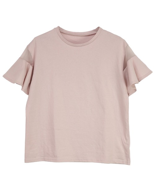 and it_(アンドイット)の「フレアシースルースリーブカットソー(Tシャツ/カットソー・レディース・オフホワイト/ブラック/ピンク/ベージュ・M)」の21枚目の写真
