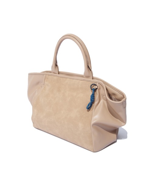 F/CE. （エフシーイー）の「F/CE. TECH LEATHER 2WAY TOTE / エフシーイー テック レザー 2WAY トート（トートバッグ・メンズ・グレー/ベージュ・FREE）」の16枚目の写真