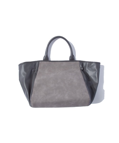 F/CE. （エフシーイー）の「F/CE. TECH LEATHER 2WAY TOTE / エフシーイー テック レザー 2WAY トート（トートバッグ・メンズ・グレー/ベージュ・FREE）」の5枚目の写真