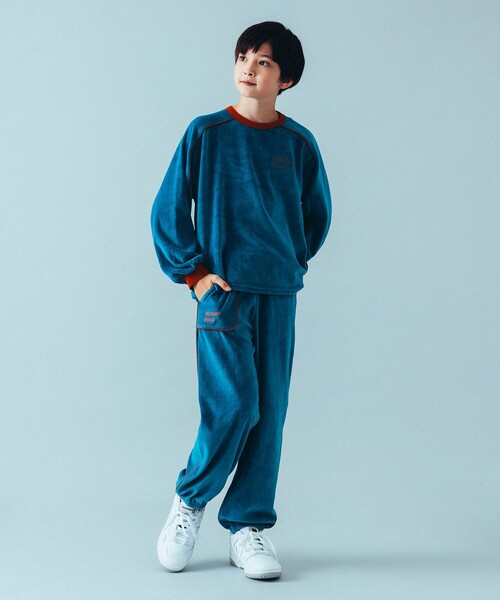 こども ビームス(コドモビームス)の「ベロア パイル プルオーバー 2024(90~150cm)(Tシャツ/カットソー・キッズ・ブルー/レッド・150/140/130/120/110/100/90)」の14枚目の写真