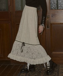 idem（イデム）の「romantic lace ribbon skirt / レースリボンスカート（スカート）」