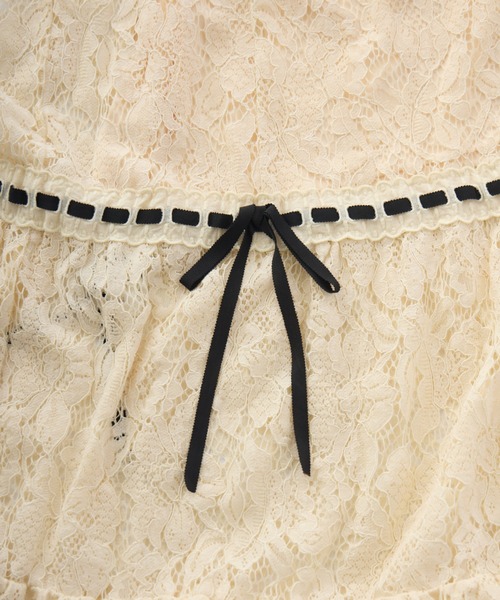 romantic lace ribbon skirt / レースリボンスカート（スカート