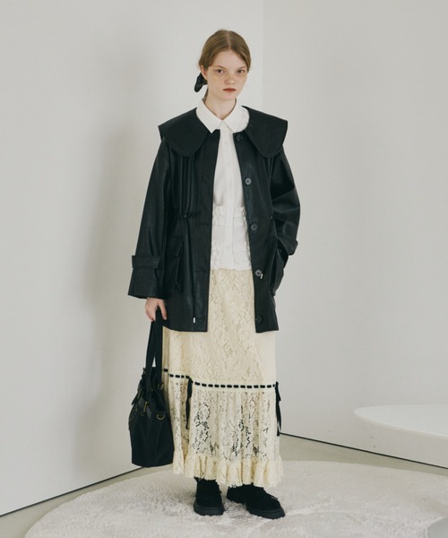 idem（イデム）の「romantic lace ribbon skirt / レースリボン