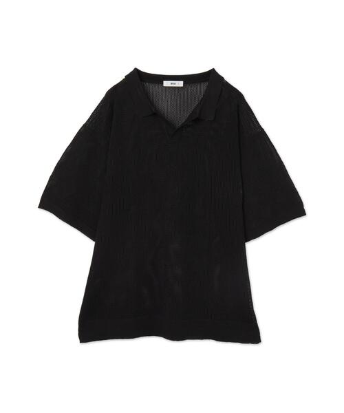 WEGO（ウィゴー）の「WEGO/メッシュポロニットプルオーバー（ニット/セーター・メンズ・ブラック/マスタード・MEDIUM/LARGE）」の19枚目の写真