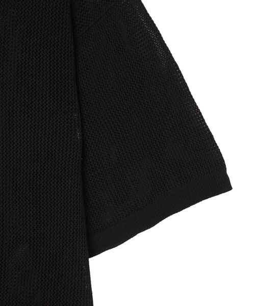 WEGO（ウィゴー）の「WEGO/メッシュポロニットプルオーバー（ニット/セーター・メンズ・ブラック/マスタード・MEDIUM/LARGE）」の16枚目の写真