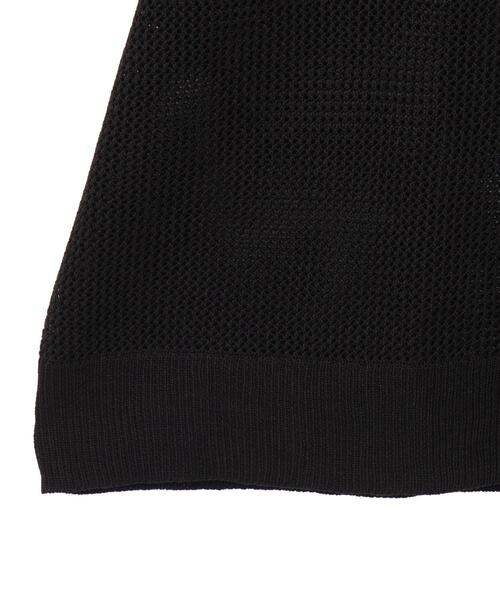 WEGO（ウィゴー）の「WEGO/メッシュポロニットプルオーバー（ニット/セーター・メンズ・ブラック/マスタード・MEDIUM/LARGE）」の15枚目の写真